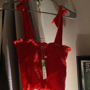 Adorable red 2-piece outfit.